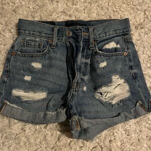 Bundle of Aeropostale high rise mom jeans shorts. Both Size 000